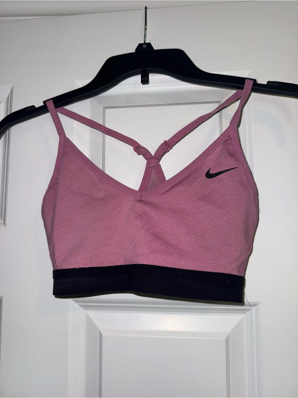 Nike Mauve Pink Sports Bra with Black Band
